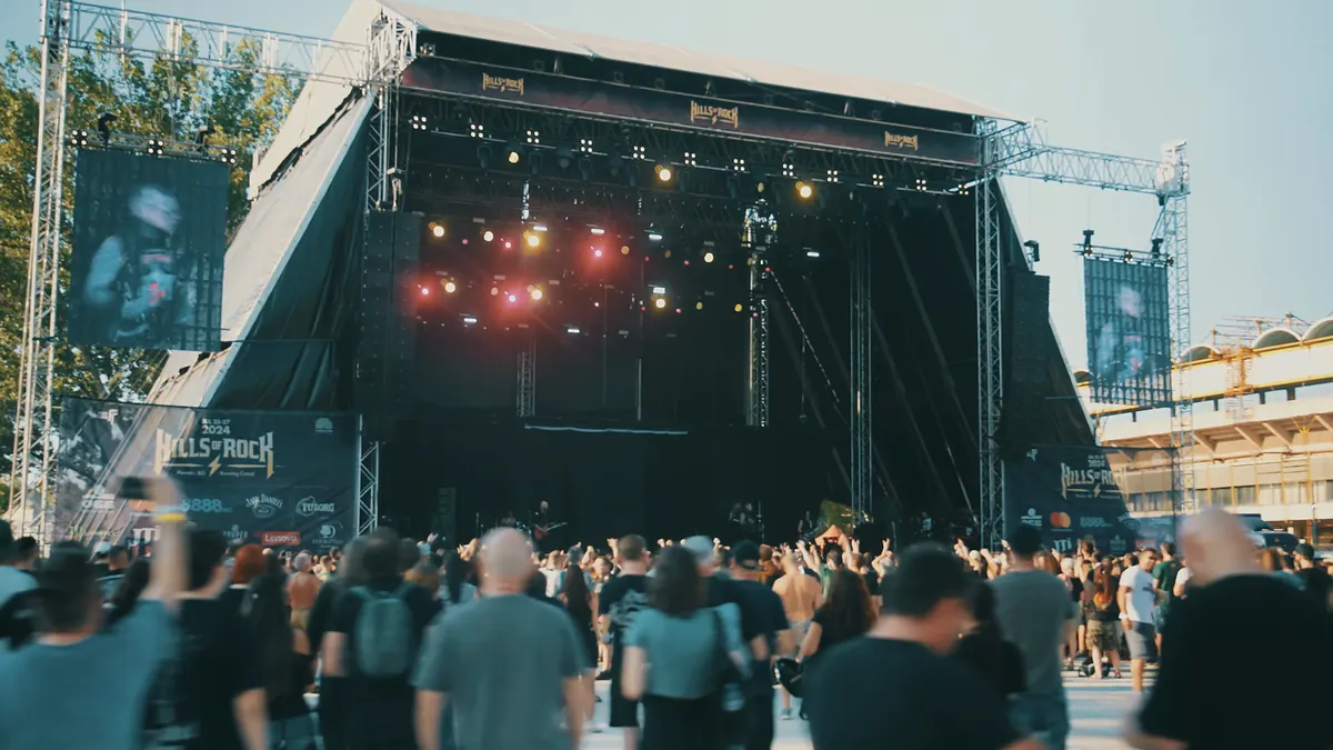 The Hills of Rock 2024 main stage by day