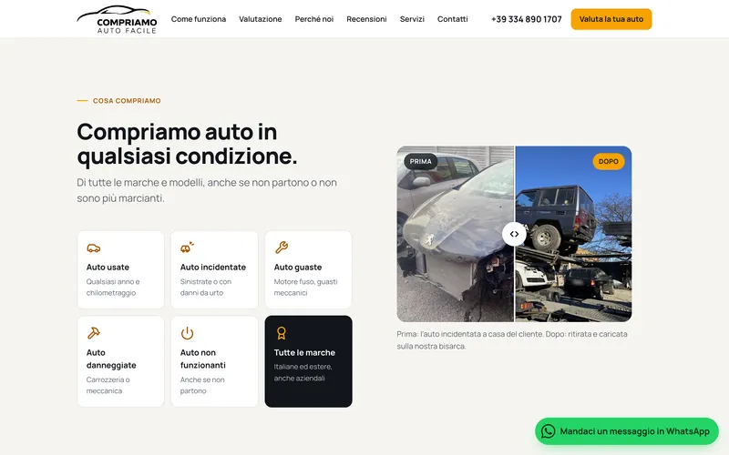 Compriamo Auto Facile — Коли в каквото и да е състояние